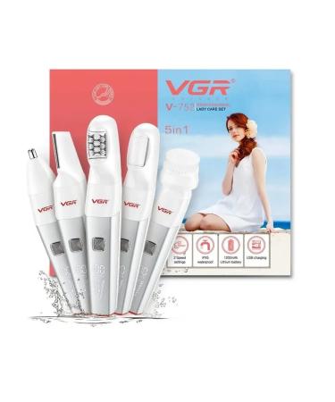 Epalator set 5V1 v-752 red