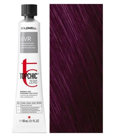 Goldwell Topchic Zero 6VR hair dye without ammonia 60ml - Buy Online on GoSupps.com