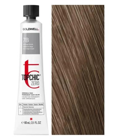 Goldwell Topchic Zero 7b hair dye without ammonia 60ml - Buy Online on GoSupps.com