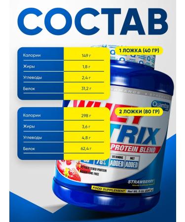 Quamtrax Nutrition Whey Matrix serum cartoi protein 2267g strawberries - Buy Online on GoSupps.com
