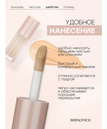 BERNOVICH Concealer for makeup and facial skin COVER ME tone 06 golden beige - Buy Online on GoSupps.com