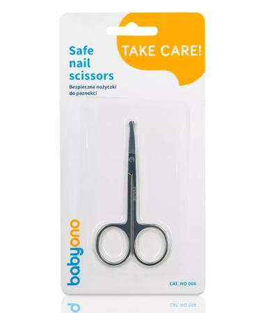 Babyono Scissors for newborns rounded manicure 0+ - Buy Online on GoSupps.com