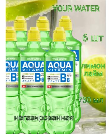 Your water Drink non -carbonated lemon lime 6 pcs