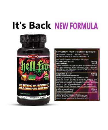 Hi-Tech Pharmaceuticals Hell Fire Fat Burner 90 Capsules - Buy Online on GoSupps.com