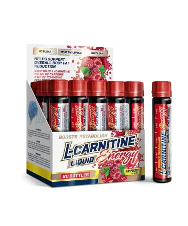 Be First L-carnitin fat burner L-Carnitine Energy 20 AMP Raspberry - Buy Online on GoSupps.com