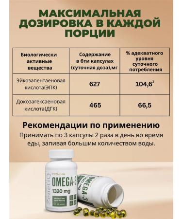 ZenetiQ Premium Omega-3 1320 mg - Buy Online on GoSupps.com