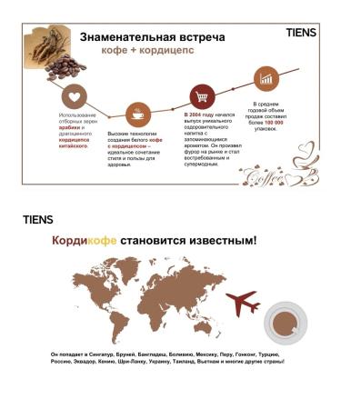 Cord coffee drink with cordyceps tiens - Buy Online on GoSupps.com