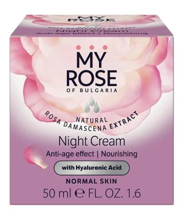 Rose of Bulgaria Night face against wrinkles 50 ml x 2 pcs - Buy Online on GoSupps.com