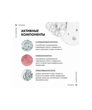 VICHY Gel-serum with the effect of peeling Normaderm 125 ml - Buy Online on GoSupps.com