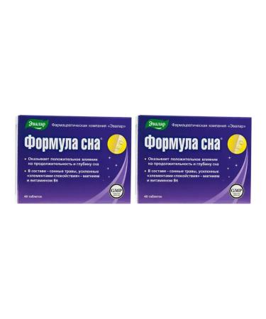 Evalar Sleep formula 40 tab (0.5g) x 2 un