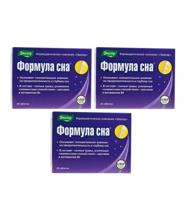 Evalar Sleep formula 40 tab (0.5g) x 3 l