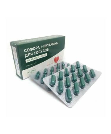SOIK Sophora+ Vitamins for blood vessels 30 capsules of 395 mg. - Buy Online on GoSupps.com