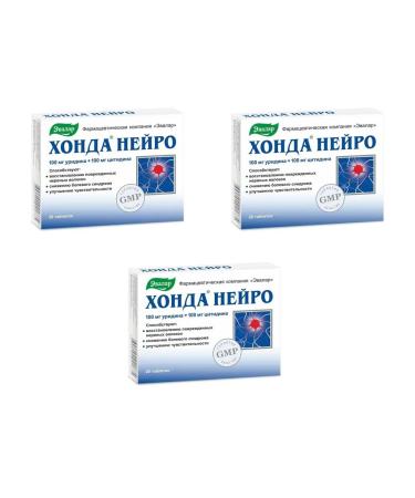 Evalar Honda Neuro 20 tablets of 0.6 g x 3 packages
