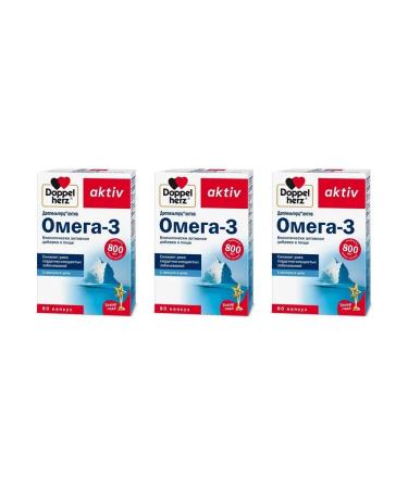 Doppelherz Omega-3 asset 80 capsules of 1186 mg x 3 l