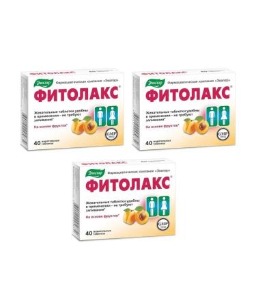 Evalar Fitolax laxative 40 chewing tablets of 500 mg x 3 c.