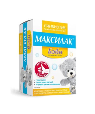 Maxilak Baby Bad Sinbiotic for children 0+ 10 Sasha 1.5 g