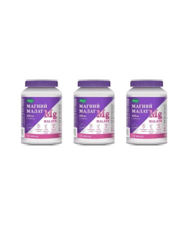 Evalar Magnesium Malat 120 tablets of 1.35 g x 3 packages