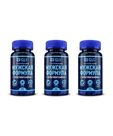 GLS pharmaceuticals GLS "Male Formula" 60 capsules of 440 mg x 3 l