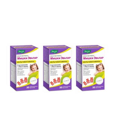 Evalar Baby formula Mishka Multivitamins 30 loafers (2g) x 3 units