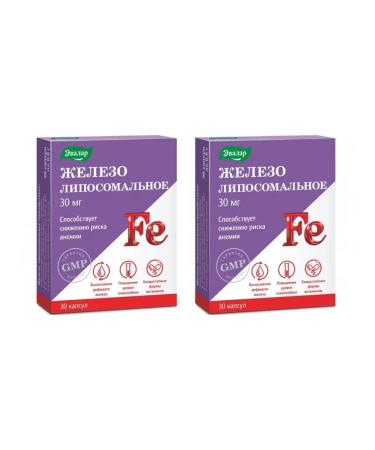Evalar Liposomal iron 30 capsules (0.6g) x 2 l