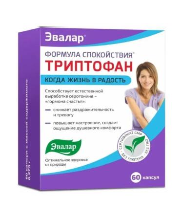 Evalar Triptofan calm formula 60 capsules (0.275g)