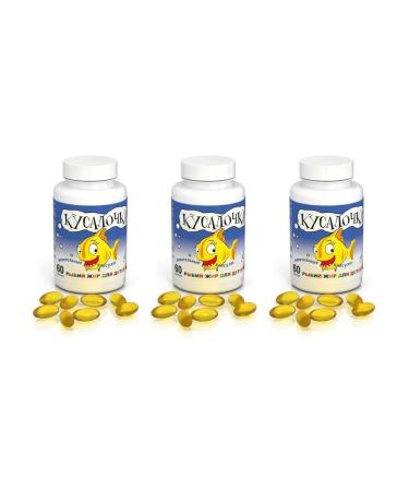 Real Caps Pour of fish oil for children 60 chewing caps of 500 mg x 3 lips