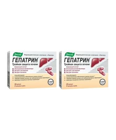 Evalar Hepatrin for liver protection 30 capsules (0.33g) x 2 units
