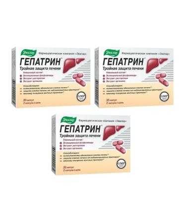 Evalar Hepatrin for protecting the liver 30 capsules (0.33g) x 3 units