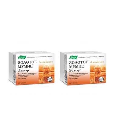 Evalar Golden Mummy Altai purified 200 tab (200 mg) x 2 un