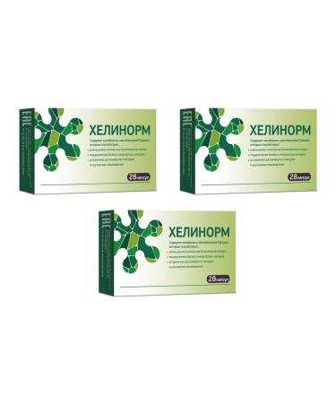Evalar Helinorm 28 capsules of 324 mg x 3 packages
