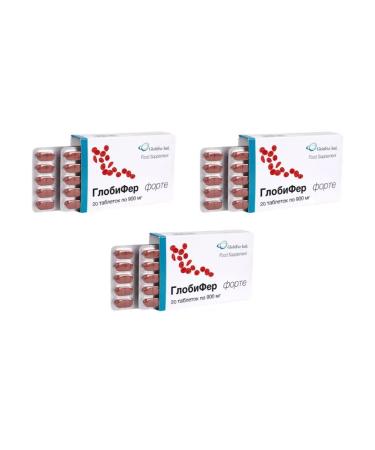GlobiFer IntL Globifer Forte 20 tablets x 3
