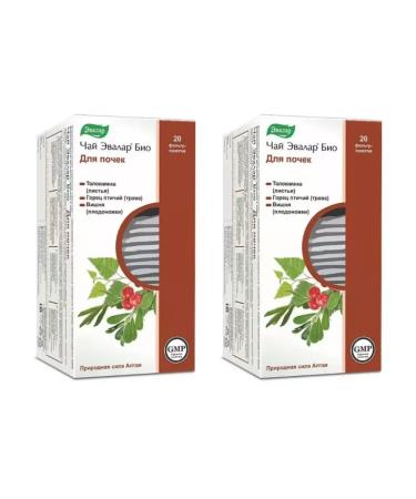 Evalar Bio tea for kidneys (20 filter packages of 1.5 g) x 2 packages