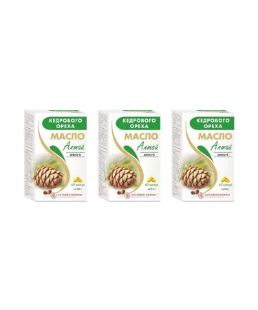 ALTAI VITAMINS Altai cedar nut oil 60 capsules of 0.5 g x 3 l