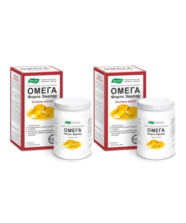 Evalar Omega Forte (linseed oil) 30 capsules (1.12g) x 2 un