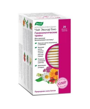 Evalar Bio tea gynecological herbs 20 filter packages (1.5g)