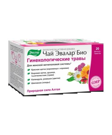 Evalar Bio tea gynecological herbs 20 filter packages (1.5g) - Buy Online on GoSupps.com
