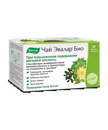 Evalar Bio tea with increased uric acid content 20 packs - Buy Online on GoSupps.com