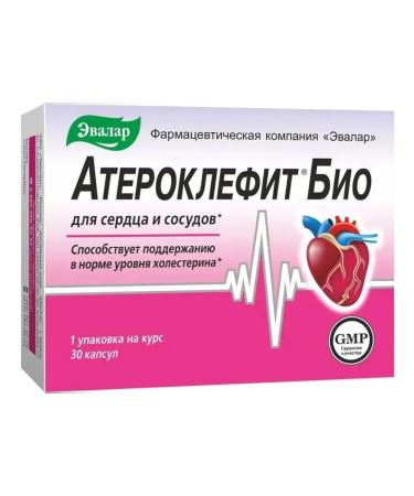 Evalar Atheroclefit bio for the heart and blood vessels 30 caps (250 mg)