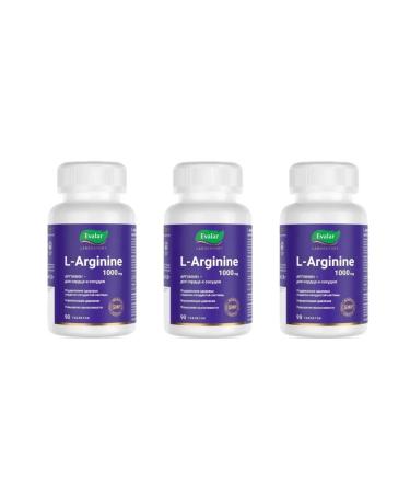 Evalar L-Arginine 1000 mg L-Arginine 1000 Mg 90 tab (1.8g) x 3 l