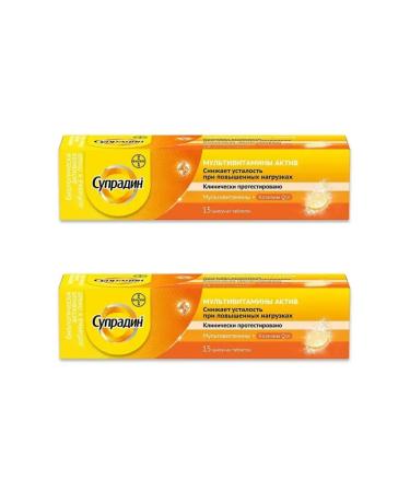 Supradin Multivitamins Act 15 sparkling tablets of 4.9 g x 2 U