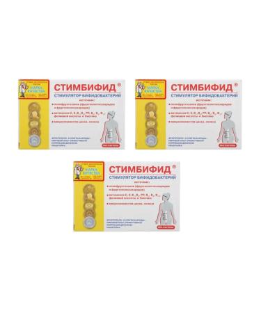 STIMBIFIED Bifidobacteria stimulator 80 tablets of 550 mg x 3 l