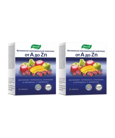 Evalar Vitamin-mineral computer from A to ZN 30 tab (1.35g) x 2 units