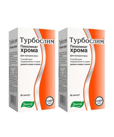 Evalar Turboslim picoline chromium 90 capsules x 2 un