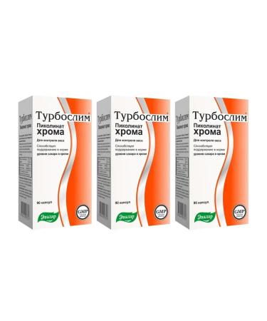 Evalar Turboslim picoline chromium 90 capsules x 3 l
