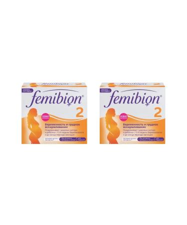 Femibion 2 vitamins 28 Tab (729mg) + 28 caps (746 mg) x 2 units