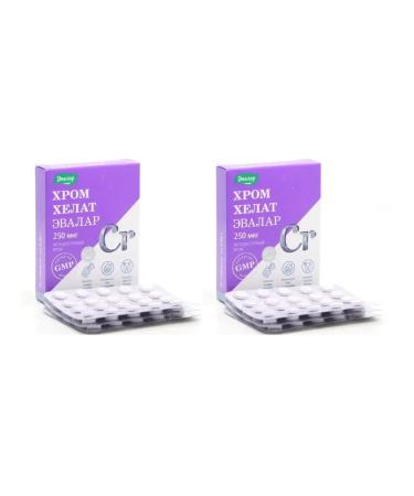 Evalar Chrome helat 60 tab (0.26g) x 2 un