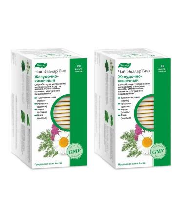 Evalar Bio tea gastrointestinal 20 filter packages (1.8 g) x 2 units