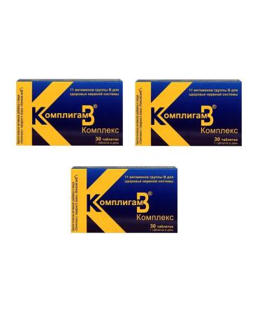 Compliments B Dietary supplement for the nervous system 30 tablets of 1000 mg x 3 l - Buy Online on GoSupps.com