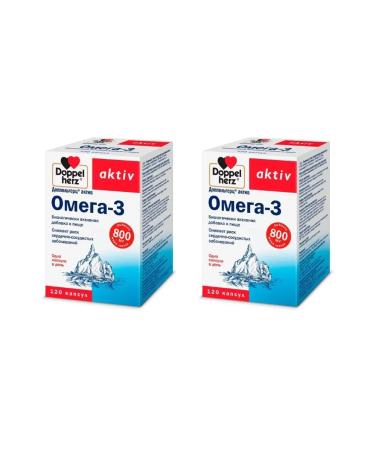 Doppelherz Omega-3 asset 120 capsules of 1186 mg x 2 un