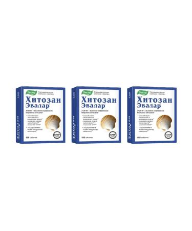 Evalar Chitosan to reduce weight 100 tablets of 0.5 g x 3 core